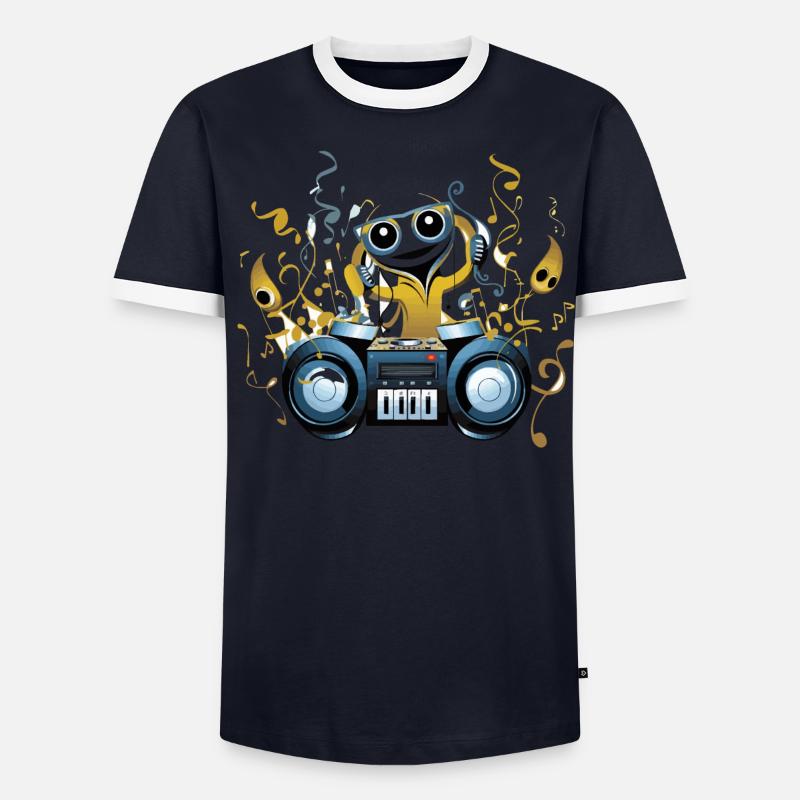 Das Aquatic Bash Männer Kontrast-T-Shirt