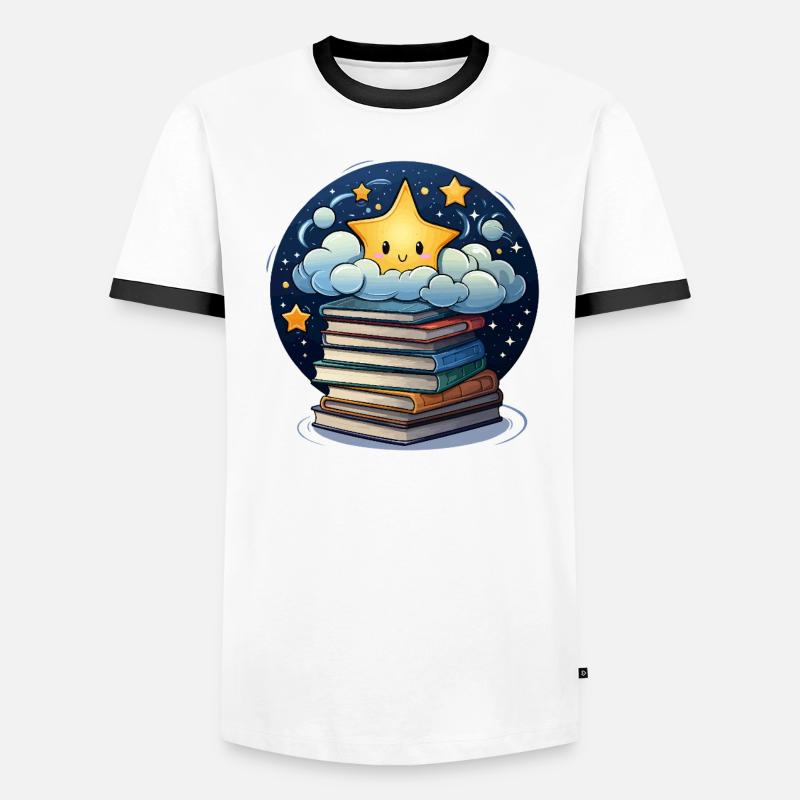 Versets célestes T-shirt contrasté Homme