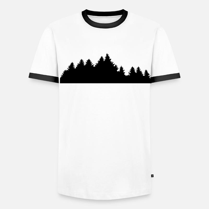 Wald Männer Kontrast-T-Shirt