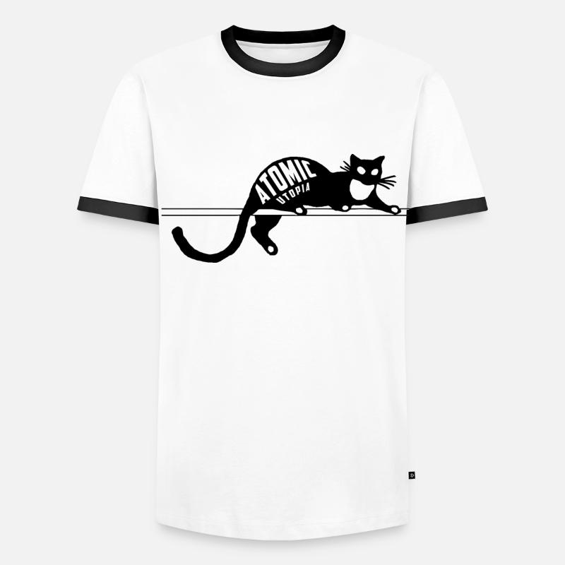 Atomic Utopia - Cat Men's Ringer Shirt