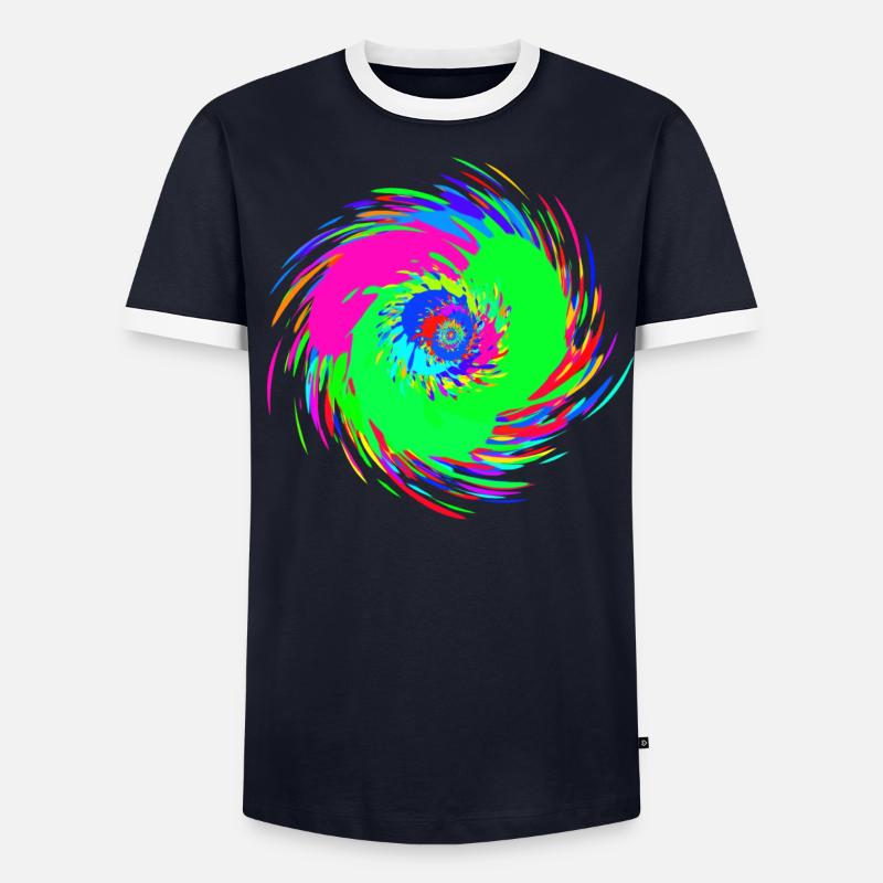 Éclaboussure de couleur 2 T-shirt contrasté Homme