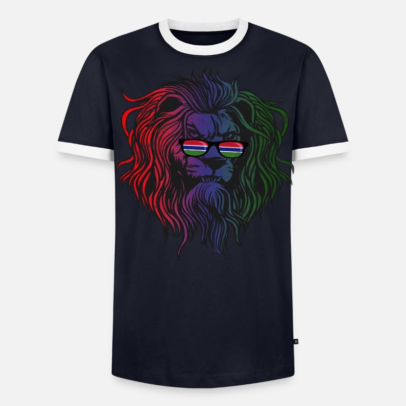 Gambia Männer Kontrast-T-Shirt