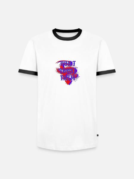 Don't Trust Them – Dark Statement Graphics - Men's Ringer Shirt -  - Front