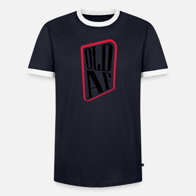ancien logo de texte AF T-shirt contrasté Homme