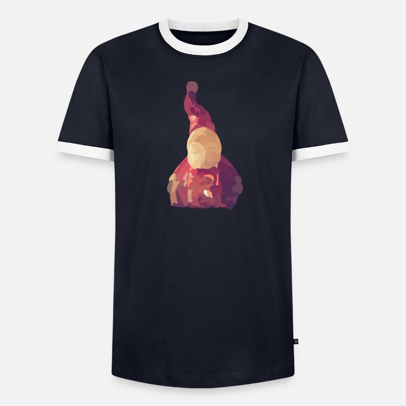 Weihnachtsmann Männer Kontrast-T-Shirt
