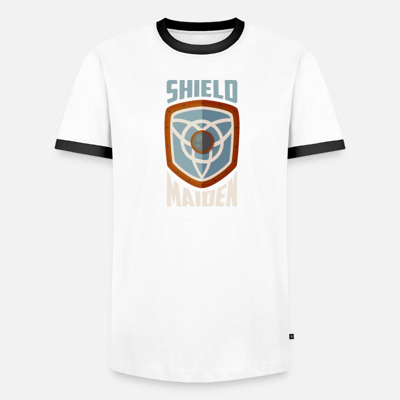 Shield Maiden Vikings Norse Männer Kontrast-T-Shirt