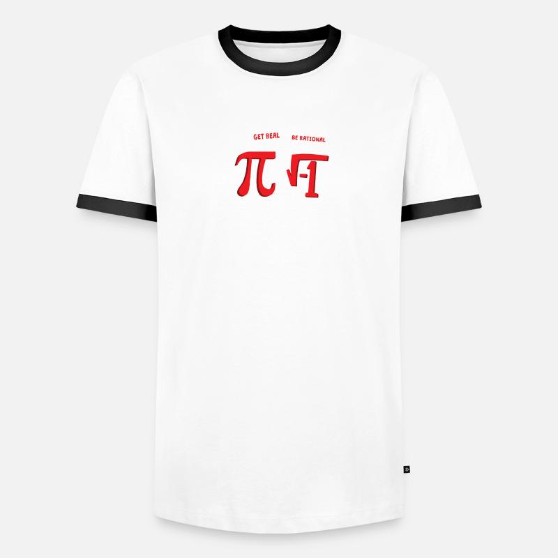 cadeau Math école rationnelle Pi nombre des enseignants plus T-shirt contrasté Homme