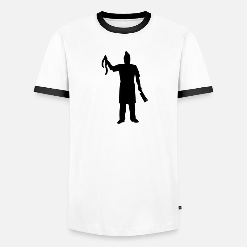 Fleischer Männer Kontrast-T-Shirt