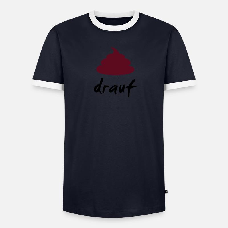 scheiss drauf Männer Kontrast-T-Shirt