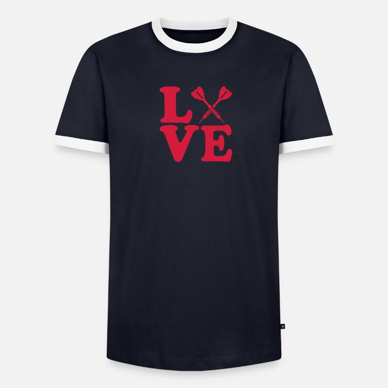 Jeu de fléchettes T-shirt contrasté Homme