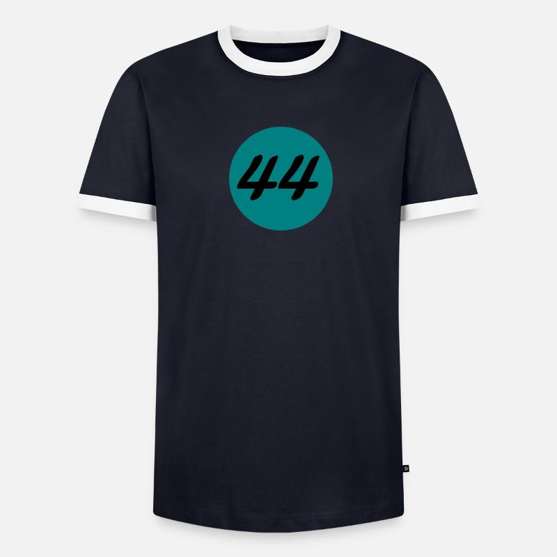 44 Männer Kontrast-T-Shirt