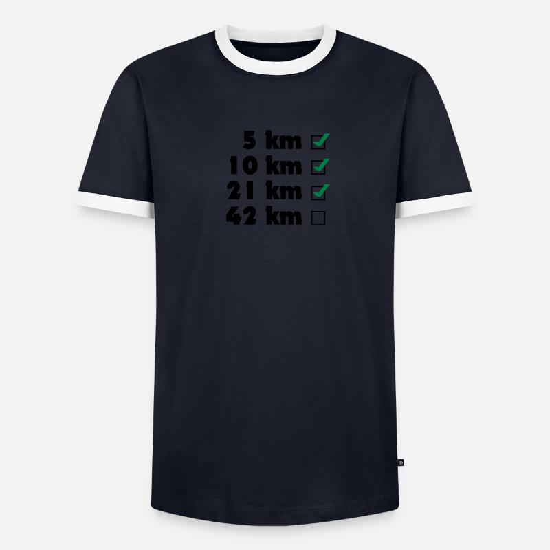 Runner checklist T-shirt contrasté Homme