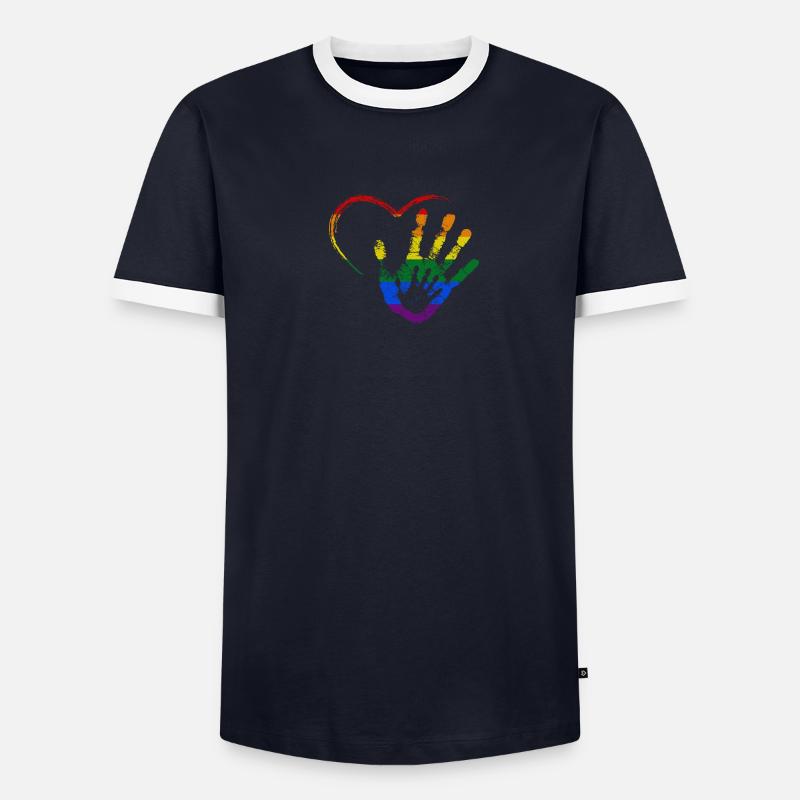 RAINBOW MAIN DANS LA MAIN T-shirt contrasté Homme