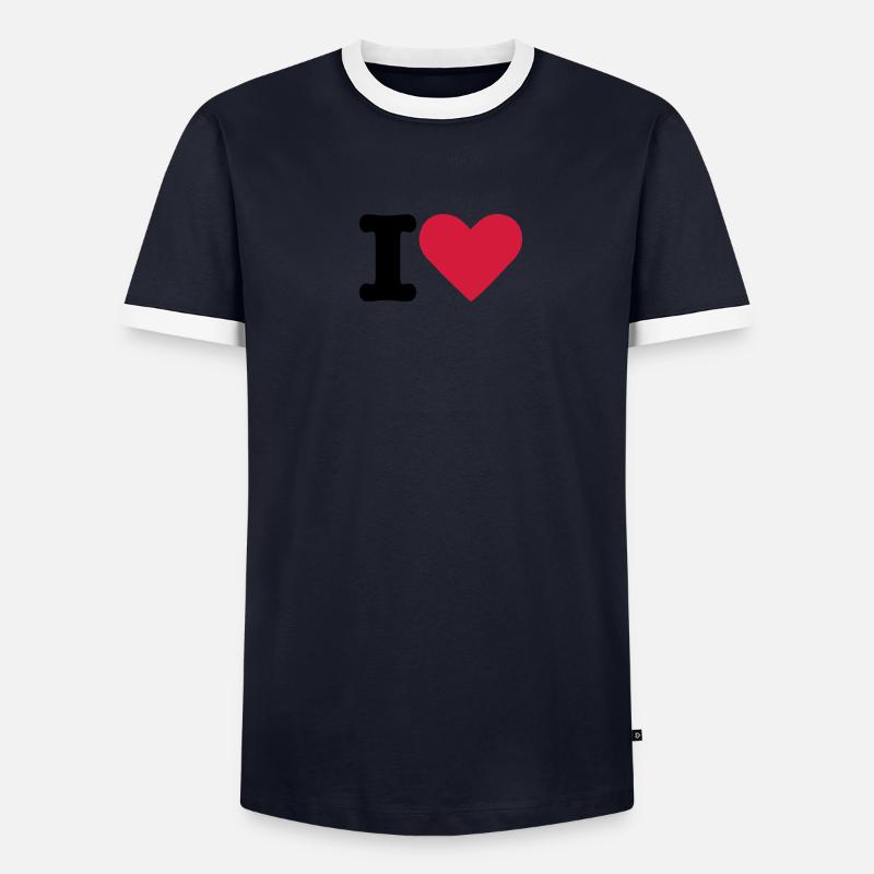 I love T-shirt contrasté Homme