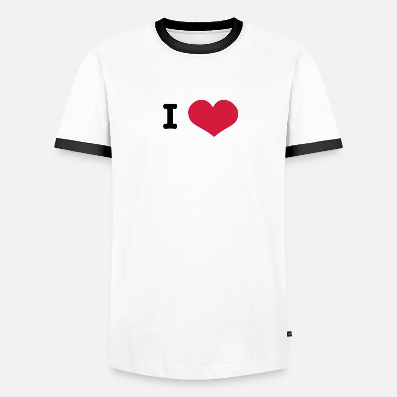I Love ... (insert own text) Men's Ringer Shirt
