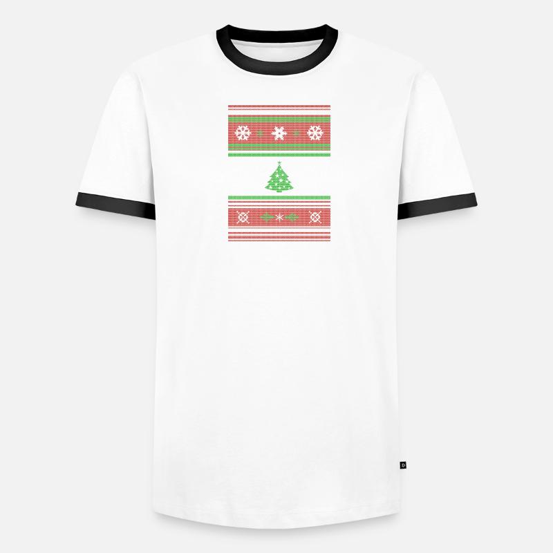 Noël PULL Unicorn T-shirt contrasté Homme