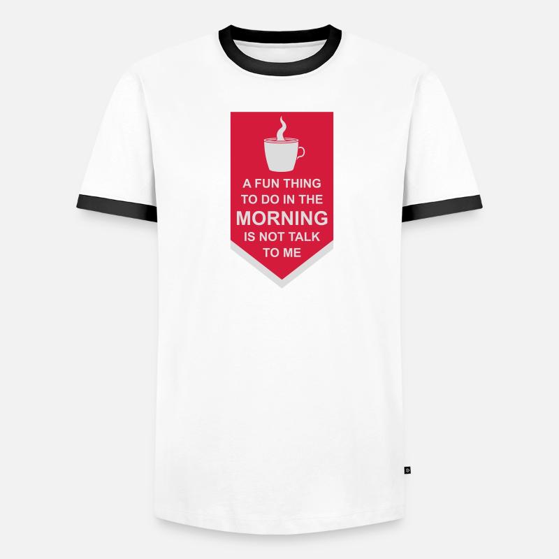 ne me parle pas T-shirt contrasté Homme
