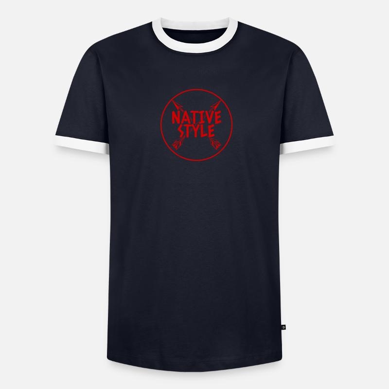 Indiens: Native Style T-shirt contrasté Homme