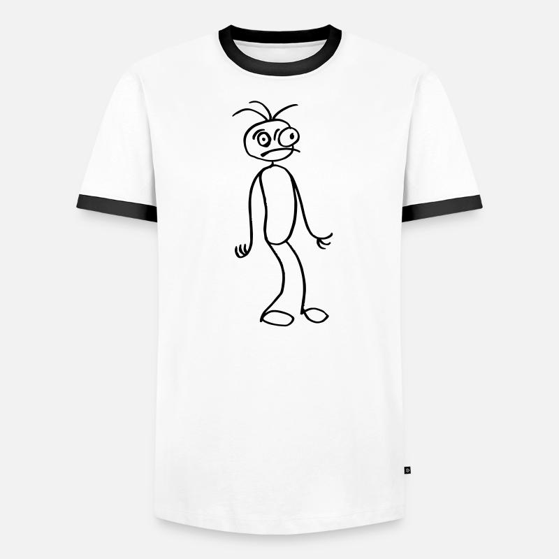 Collez le chiffre T-shirt contrasté Homme