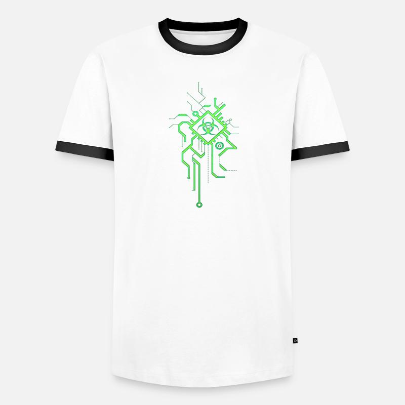 Hacking hackers hacker computer malware esport trojan Men's Ringer Shirt