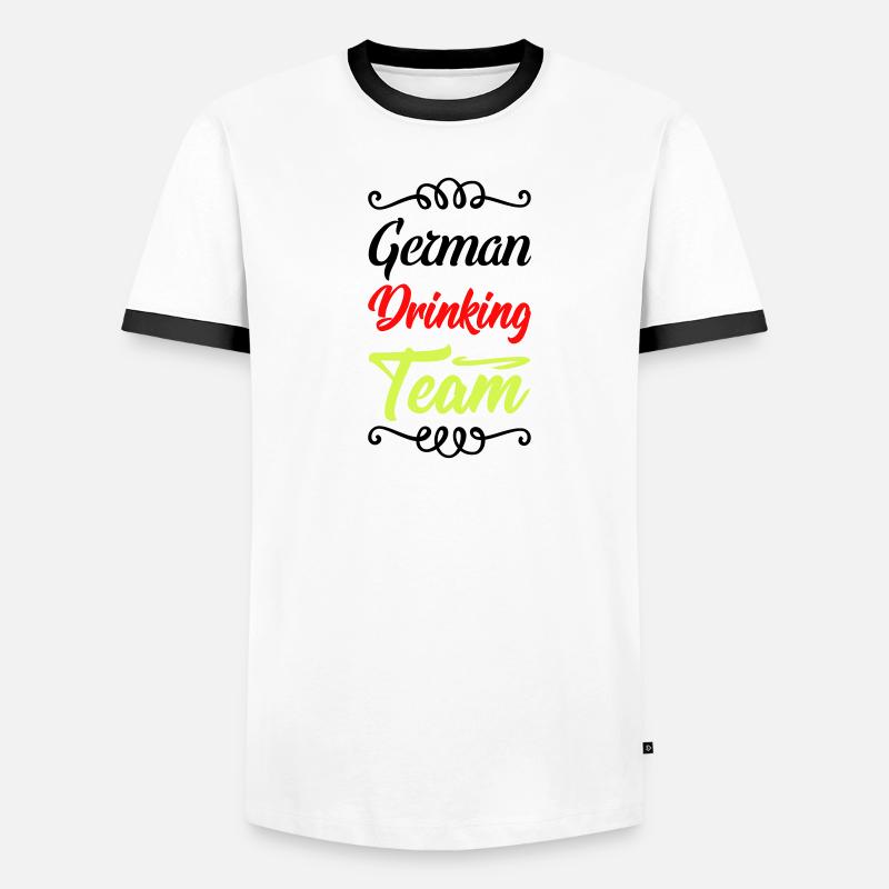 drinking team german Männer Kontrast-T-Shirt