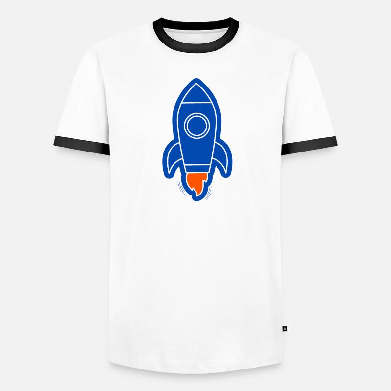 fusée spatiale T-shirt contrasté Homme