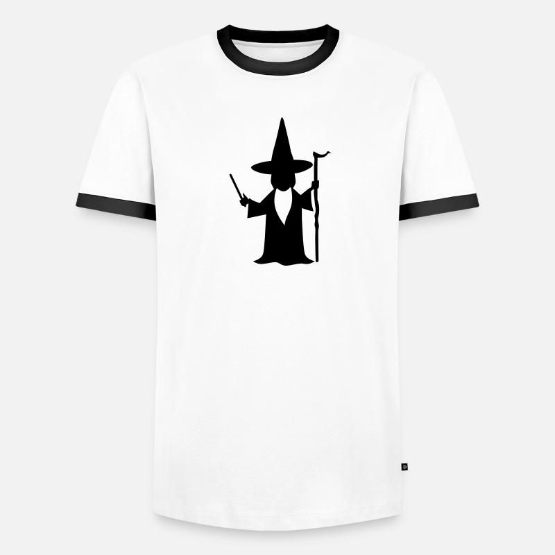 Zauberer Männer Kontrast-T-Shirt