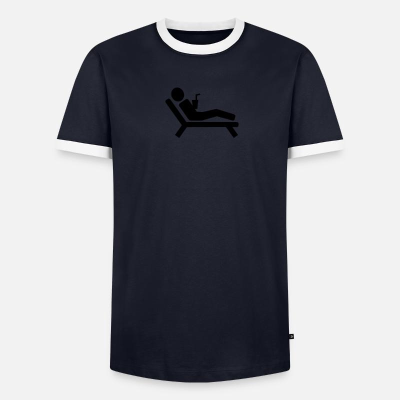 Vacances T-shirt contrasté Homme