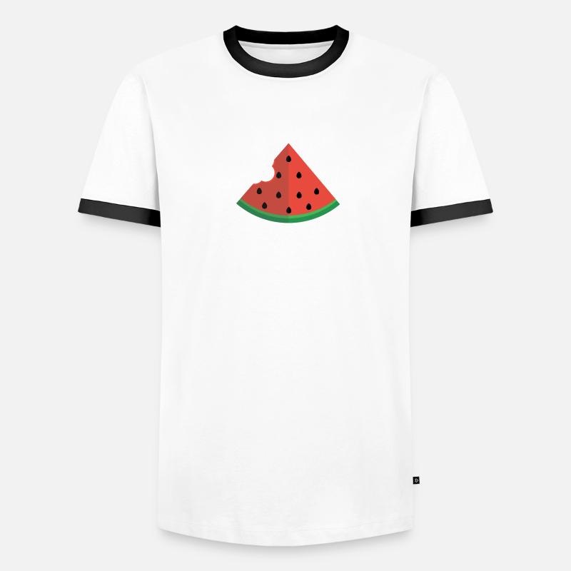 Une tranche de pastèque T-shirt contrasté Homme