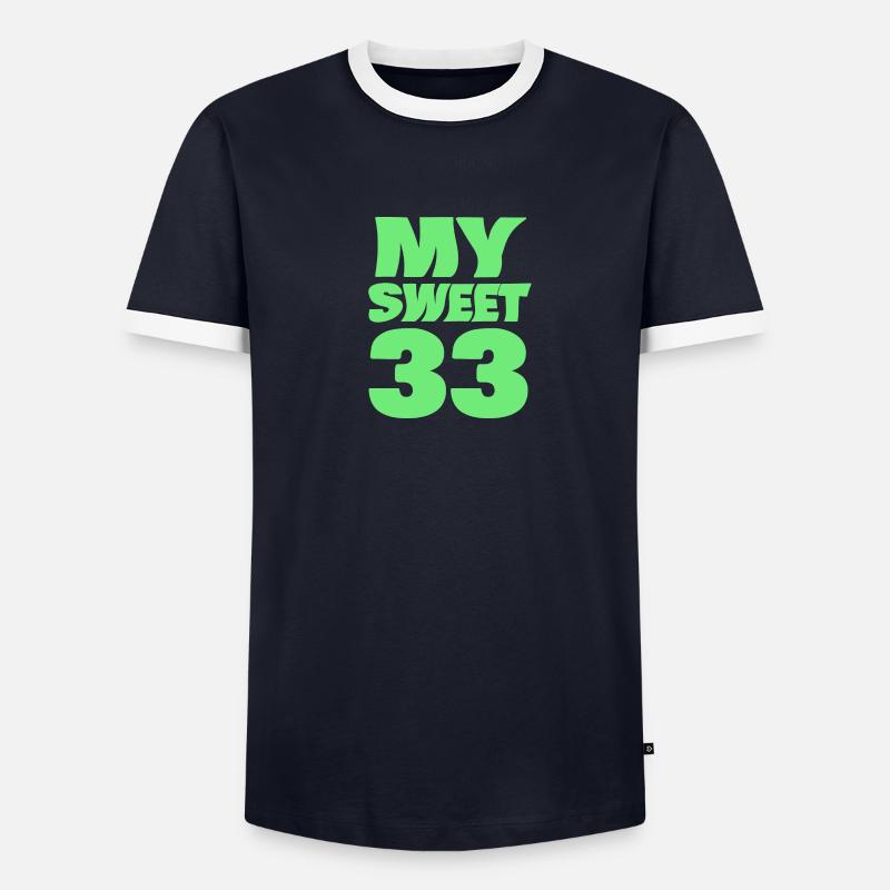 Doux 33 T-shirt contrasté Homme