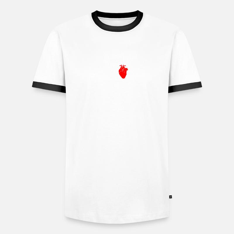 Computerchip, CPU Herz - Computer Geek Männer Kontrast-T-Shirt