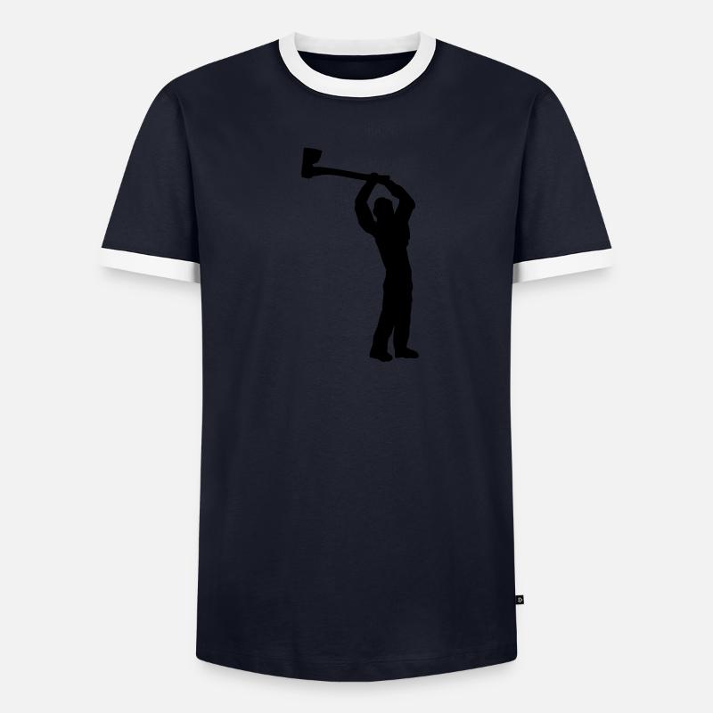 abatteur T-shirt contrasté Homme