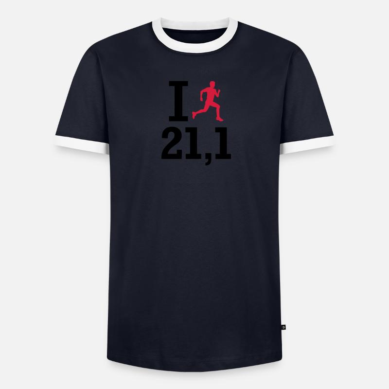 Marathon Männer Kontrast-T-Shirt