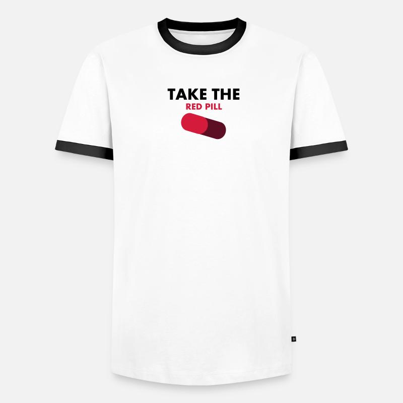 take_the_red_pill T-shirt contrasté Homme