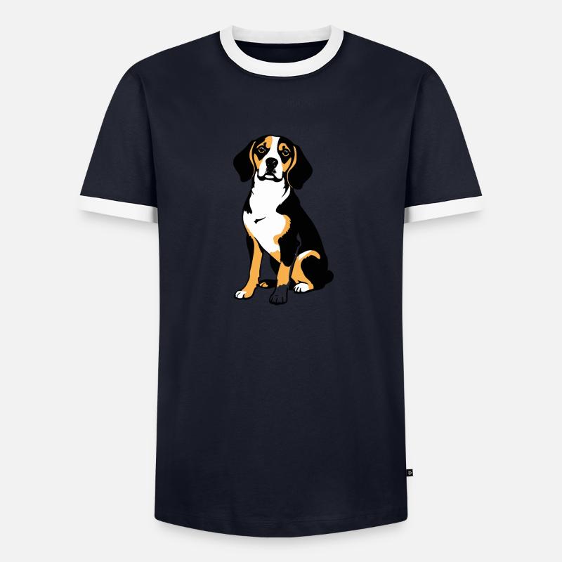 Beagle - Conception de chien de compagnie T-shirt contrasté Homme