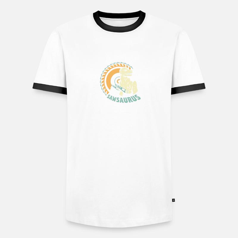 Cadeau Sawbsaurus Builder T-shirt contrasté Homme