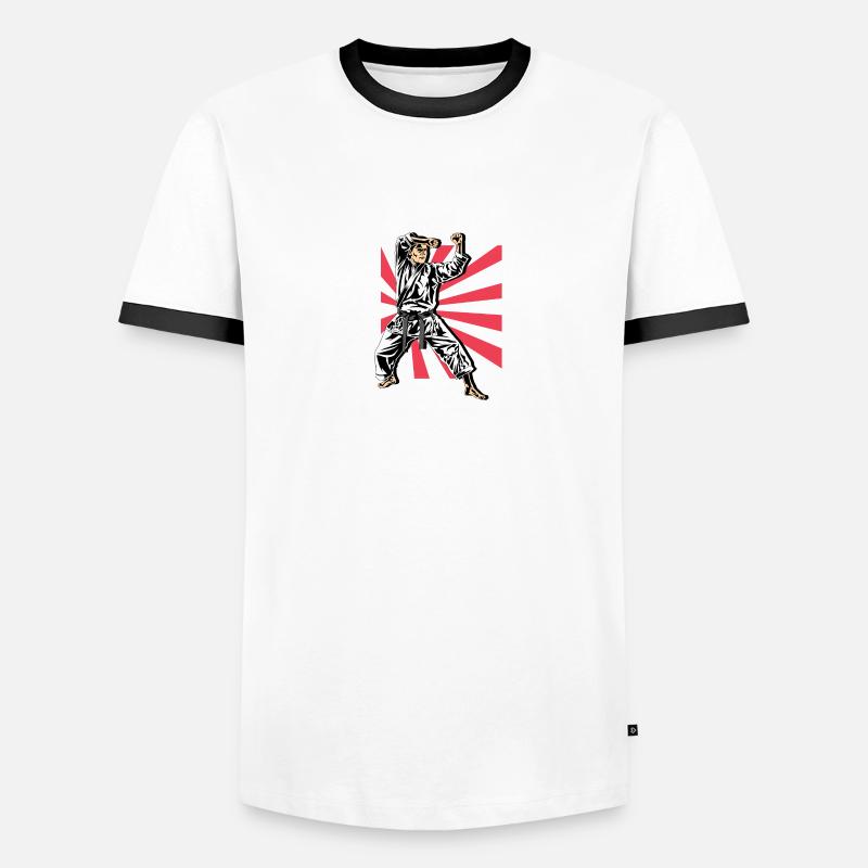 Karate -Kämpfer Karate Instructor Gift Männer Kontrast-T-Shirt