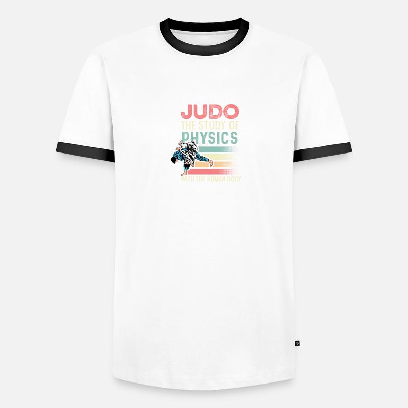 Studium der Physik Schwarzer Gürtel Geschenk Männer Kontrast-T-Shirt
