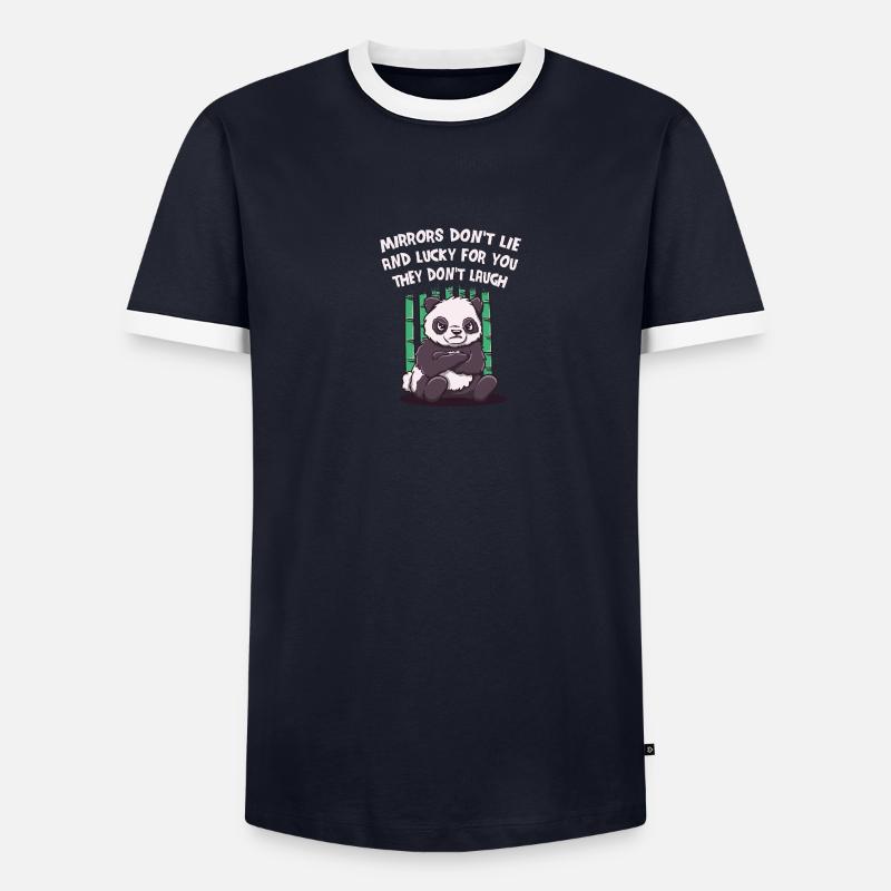 Les miroirs ne mentent pas joyeusement pour vous, ils rient T-shirt contrasté Homme