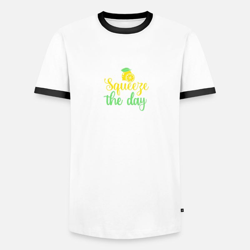 Lemonade Squeeze Day Summer Lovers Jus de citron T-shirt contrasté Homme