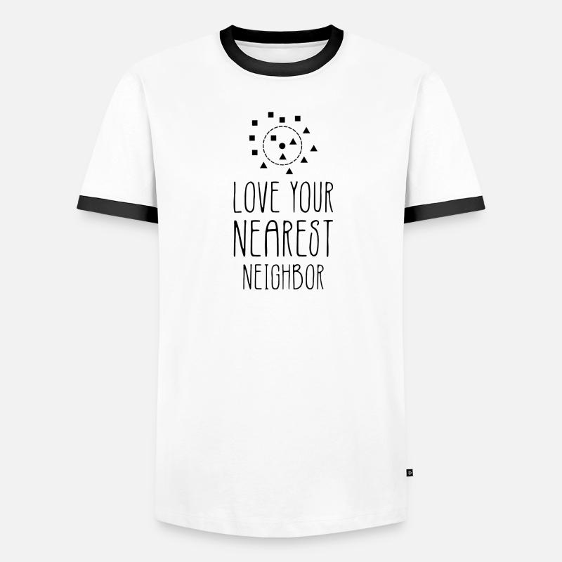 Neighbor Computer Science Data Science Gift Men's Ringer Shirt