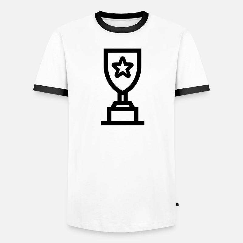 Trophäe Männer Kontrast-T-Shirt