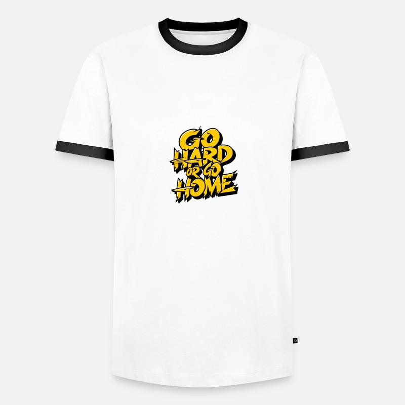 Motivationsdesign Tu es - zieh es durch oder gehe Männer Kontrast-T-Shirt