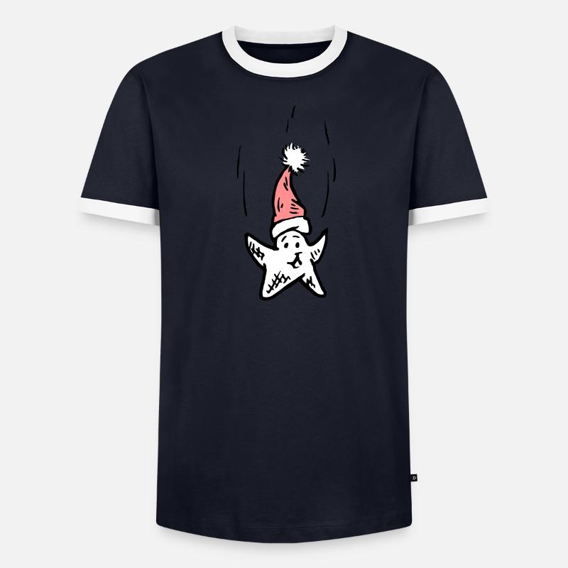 Joyeuse étoile de Noël T-shirt contrasté Homme