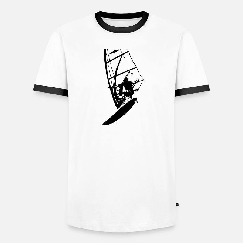 Windsurf Loop Männer Kontrast-T-Shirt