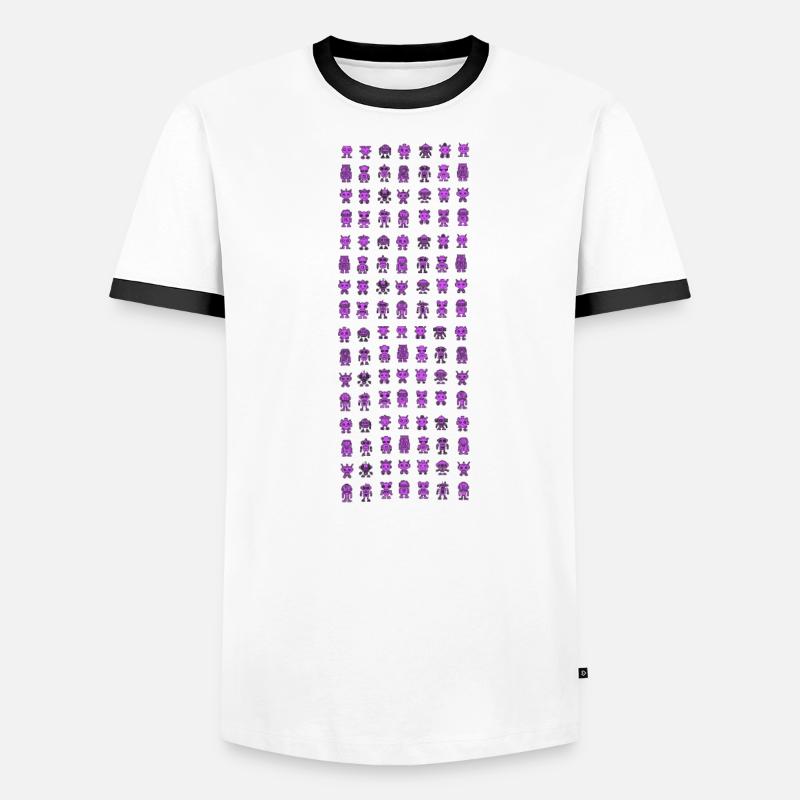 Robot Pattern Robot Pattern Men's Ringer Shirt