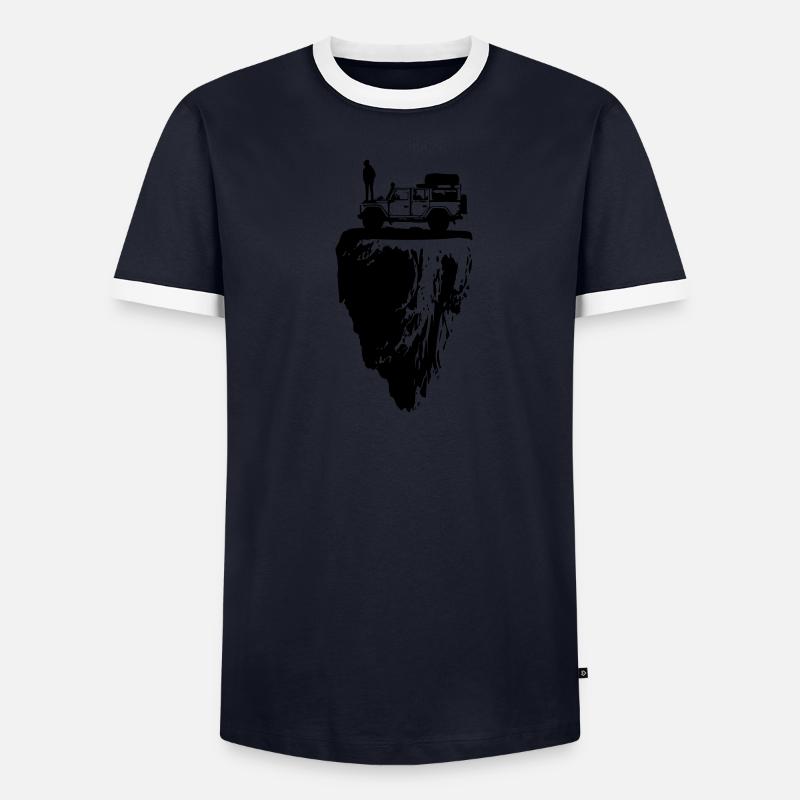 Abenteuer 2 Männer Kontrast-T-Shirt