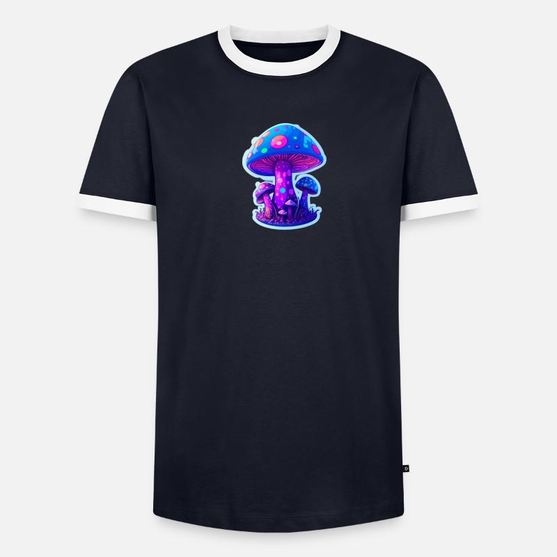 magic mooshroom Männer Kontrast-T-Shirt