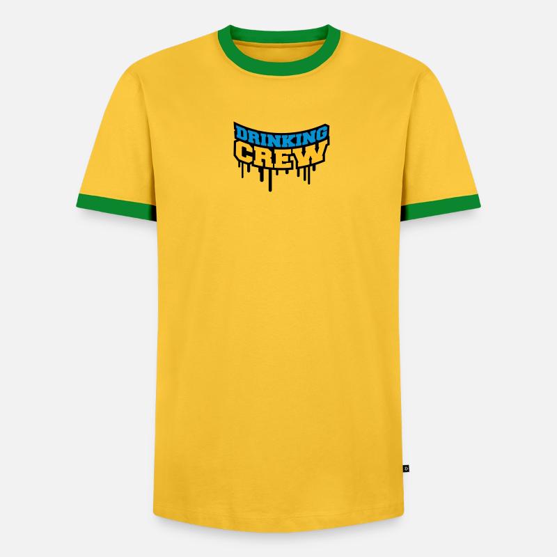 Drinking Crew Graffiti - Men's Ringer Shirt - undefined