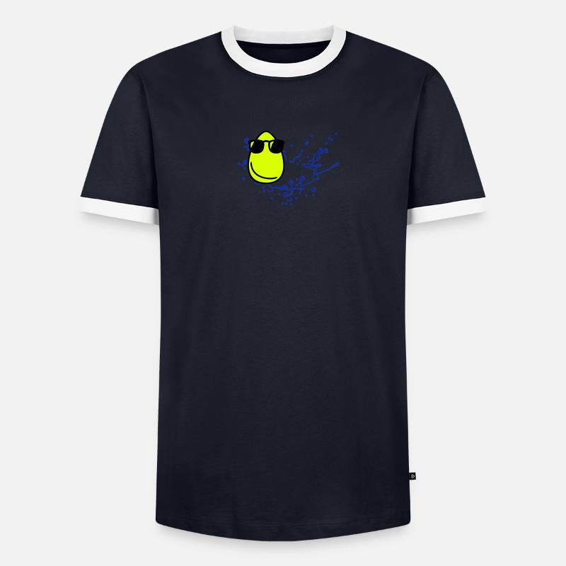 Cool Eierkopf / Cool Egg head (3c) Männer Kontrast-T-Shirt